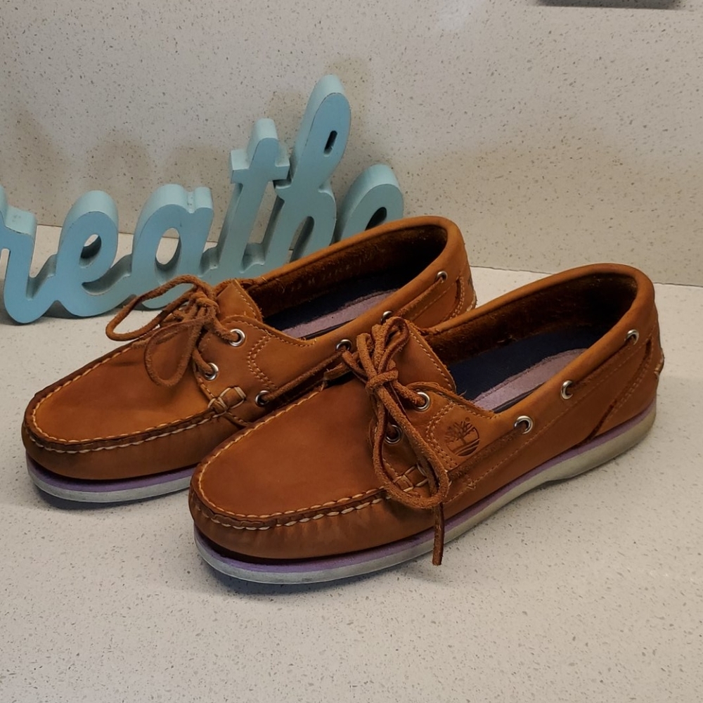 TIMBERLAND wms leather loafers (sz 6.5) - Picture 2 of 8